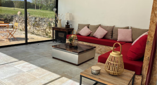 The veranda onto the garden